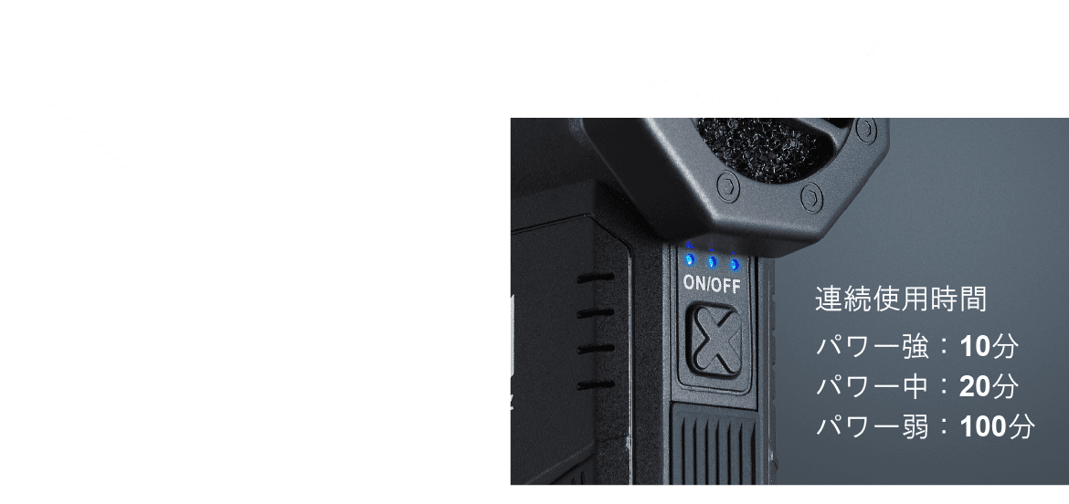 3段階パワー切り換え