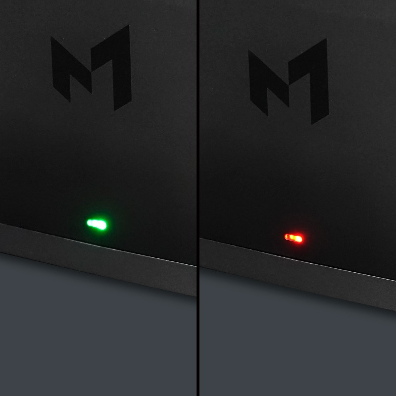 給電状態がわかるインジケータ